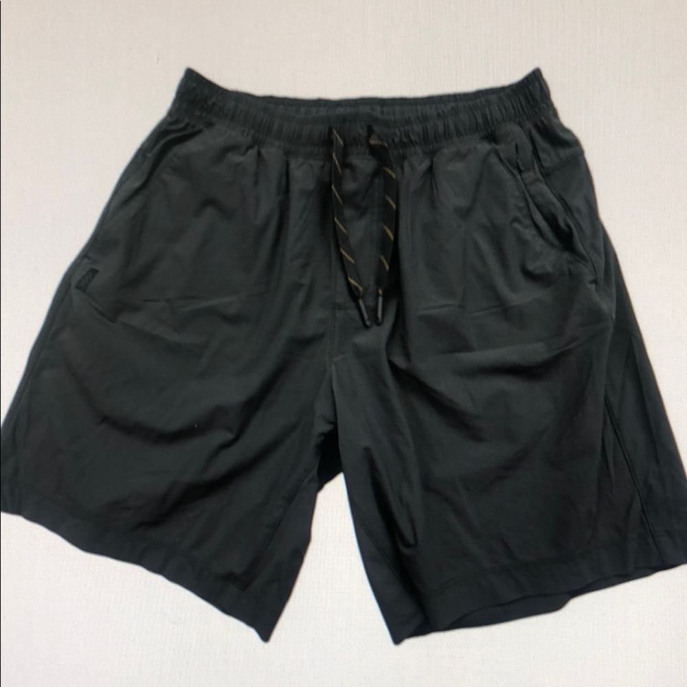 Black Athletic Drawstring Shorts - image 1